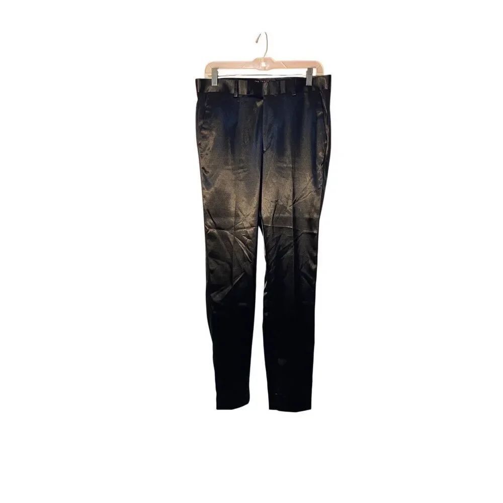 ASOS NWOT Womenās Shiny Straight LegāPants 32/34